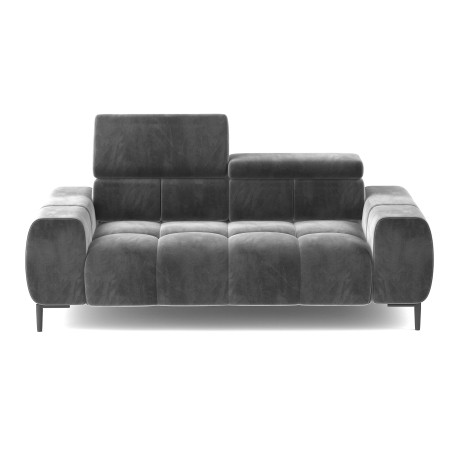 Sofa Plaza 2E elektryczna funkcja relax Wersal odcienie szarości