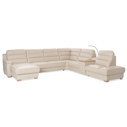 Corner side: Rights Kolor tapicerki: shades of beige S2 leathers: Leather S2 122 
