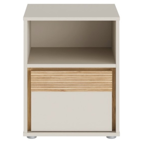 Bedside table 40 cm Wexlin Sand/Oak Mauvella Forte