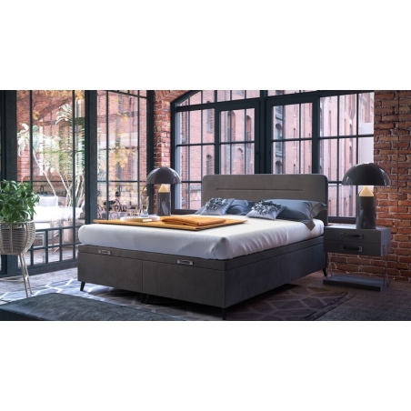 Continental bed with container Imperial 140x200cm Forte