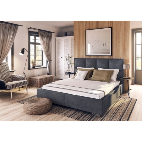 Upholstered bed with container Salamanca 180x200cm Forte