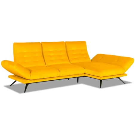 Strona narożnika - Prawa, Vero Tkaniny M0 -15% w koszyku - Le Velvet 521, kolor - odcienie żółtego