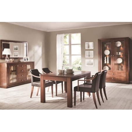 Cube 160/230 inlaid folding table Lissy