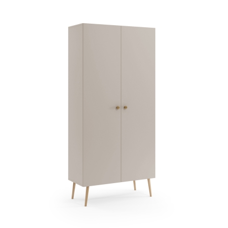 Closet with shelves on wooden legs Boho