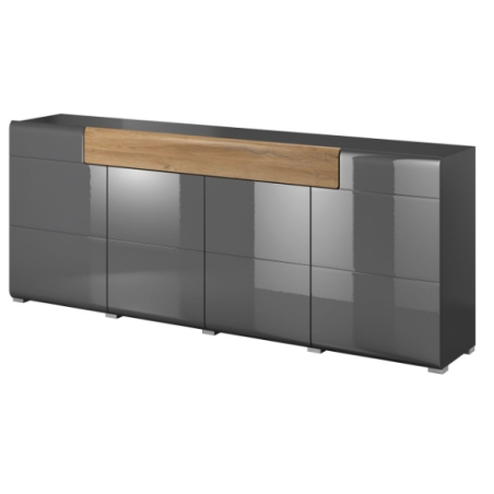 Helvetia Kolorystyka - Antracyt Połysk/Dąb Grandson