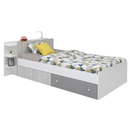 Meblar Como CM13 Bed with Left-Side Drawers
