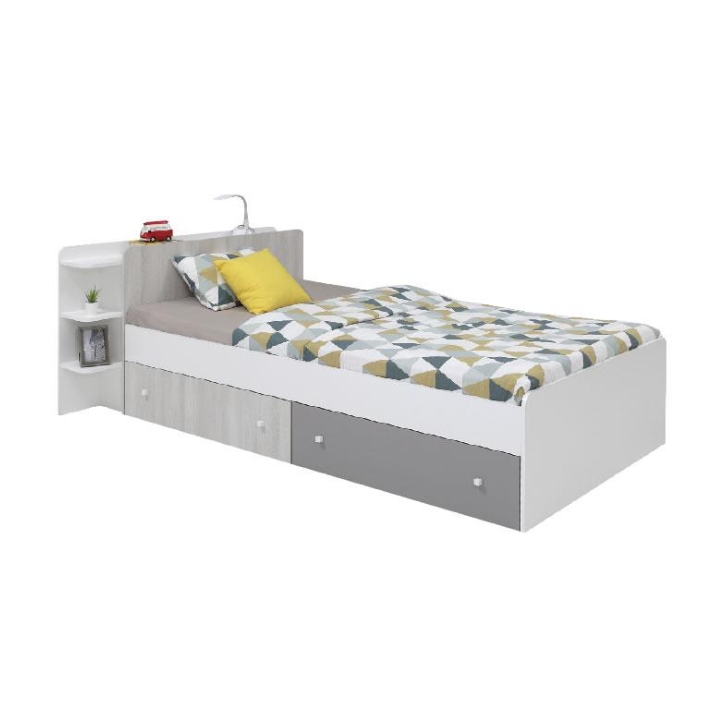 Meblar Como CM13 Bed with Left-Side Drawers Meblar Como CM13 Bed with Left-Side Drawers