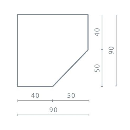Meblar Delta DL2 Right-Side Corner Wardrobe