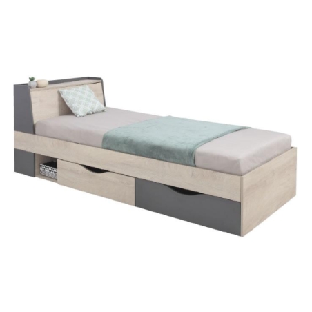 Meblar Delta DL14 Bed 90x200 – Left-Side Configuration