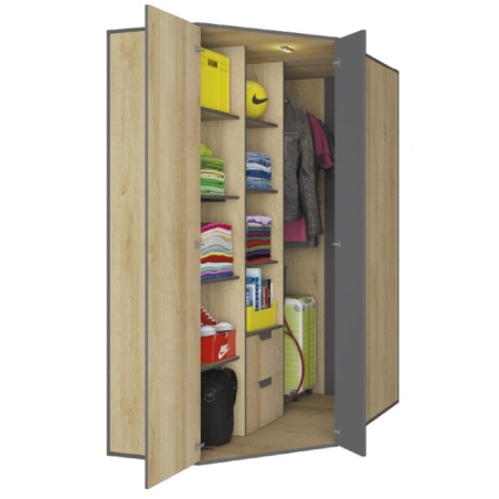 Meblar Nano NA1 Wardrobe Left-Side Configuration