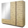 Laski Meble Arco 220 Wardrobe Oak/Graphite