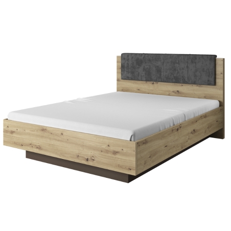 Łóżko 160 z pojemnikiem Dąb/Grafit Arco Laski Meble