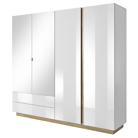 Laski Meble Arco White/Oak Wardrobe