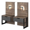 Laski Meble Arden x2 Nightstands with LED Lighting
