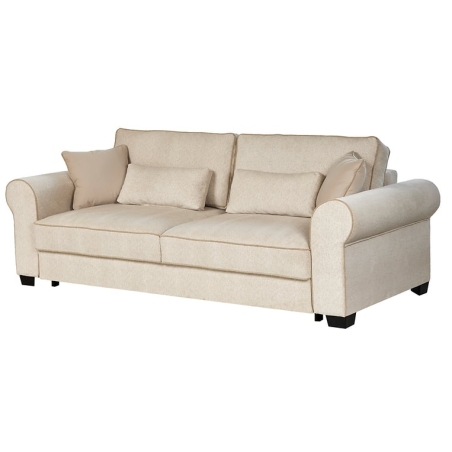 Black Red White Elizabeth 3-Seater Sofa