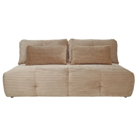 Black Red White Emmar 3-Seater Sofa with Sleeping Function