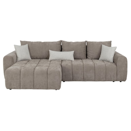 Narożnik Chill Me lewostronny Black Red White ciemny beż