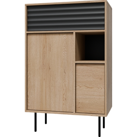 ARD-KO76 Sideboard Oak/Black