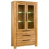 Meble Hugon – Nena Oak Display Cabinet 2D3S