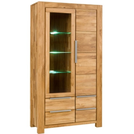 Meble Hugon – Nena Oak Display Cabinet 2D4S