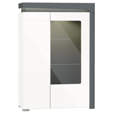 Restol Thea White WHW-2P Display Cabinet