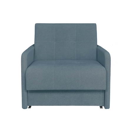 Sofa jednoosobowa Como rozkładana z pojemnikiem niebieska Black Red White