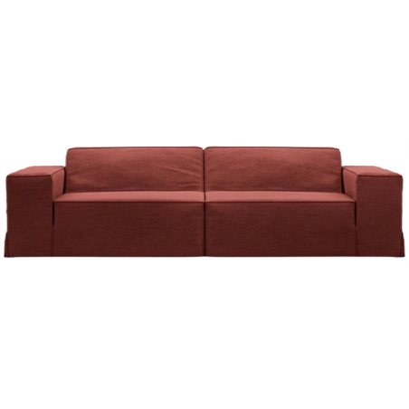Micadoni Jodie 3-Seater Sofa with Removable Covers red