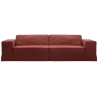 Micadoni Jodie 3-Seater Sofa with Removable Covers red