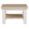 Stolik kawowy 70x70 Pontypool Forte Biały/Dąb Riva