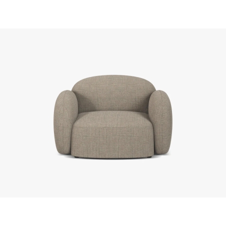 colour - shades of beige, Tkanina Strukturalna Blair - Brązowoszary melanż