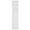 Pontypool Forte Slim Wall Hallway Panel White/ Riva Oak