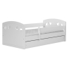 Łóżko dziecięce z szufladą Julia 160x80 Kocot Kids białe