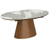Marocco Ceramic Extendable Oval Dining Table Signal