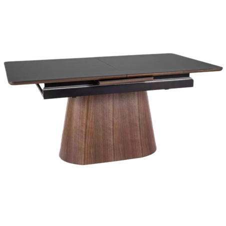Monaco Extendable Dining Table Black/Walnut Signal