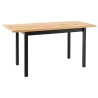 Adam 160 Extendable Dining Table Signal black