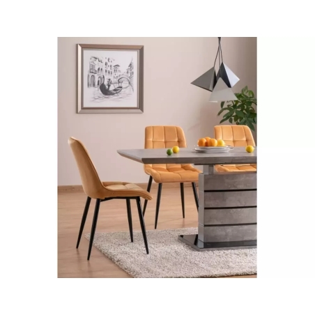 Krzesło Chic Velvet curry Bluvel 68 Signal