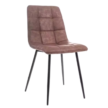 Look chair brown eco leather Signal
