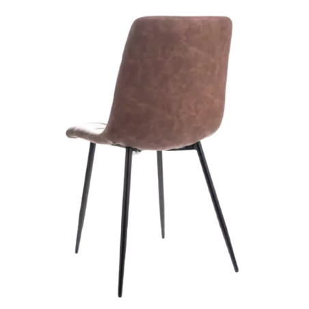 Look chair brown eco leather Signal