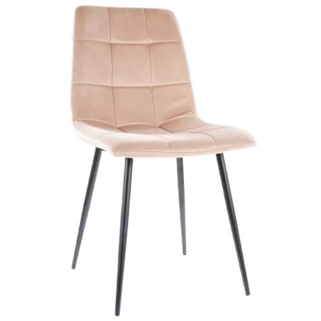 Mila Velvet beige Bluvel chair 28 Signal