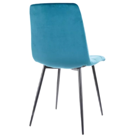 Mila Velvet turquoise Bluvel 85 Signal chair