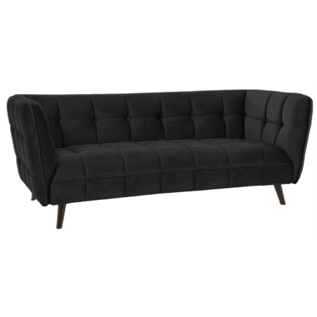 Sofa Castello 3 Velvet czarny Bluvel 19 Signal
