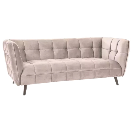 Castello 3 Velvet sofa beige Bluvel 28 Signal