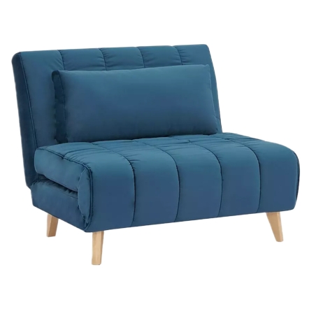 Billy Velvet armchair Blue Tap.188 Signal