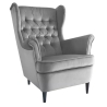 Fotel Harry Velvet Szary Bluvel 14 Signal