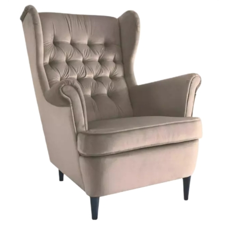 Harry Velvet Beige Bluvel 28 Signal armchair