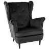 Fotel Lady Velvet Czarny Bluvel 19 Signal