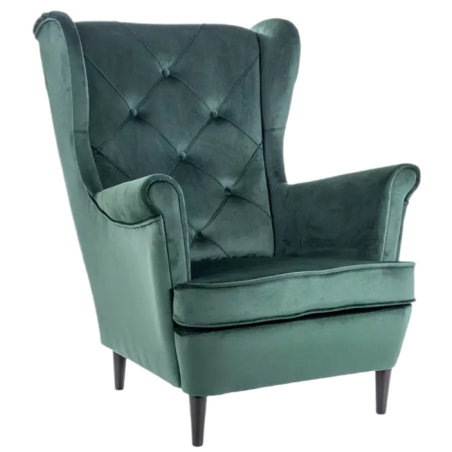 Lady Velvet armchair Green Bluvel 78 Signal