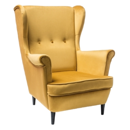 Lord Velvet Curry Bluvel 68 Signal armchair