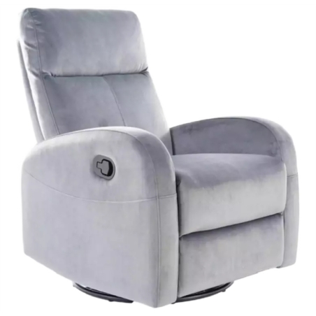 Olympus stretch armchair Velvet grey Bluvel 14 Signal