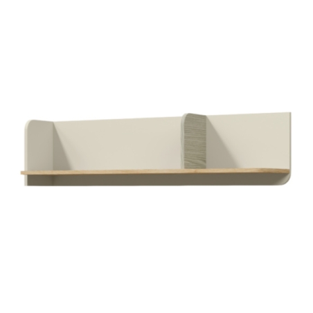 Półka Yuki 15 szarobeżowy / dąb olejowany